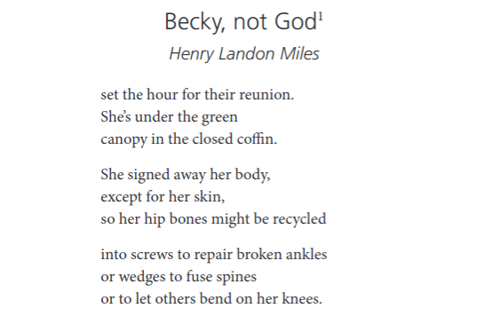 Becky, Not God